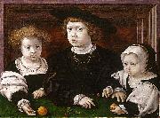 Jan Gossaert Mabuse The Three Children of Christian II of Denmark oil painting reproduction